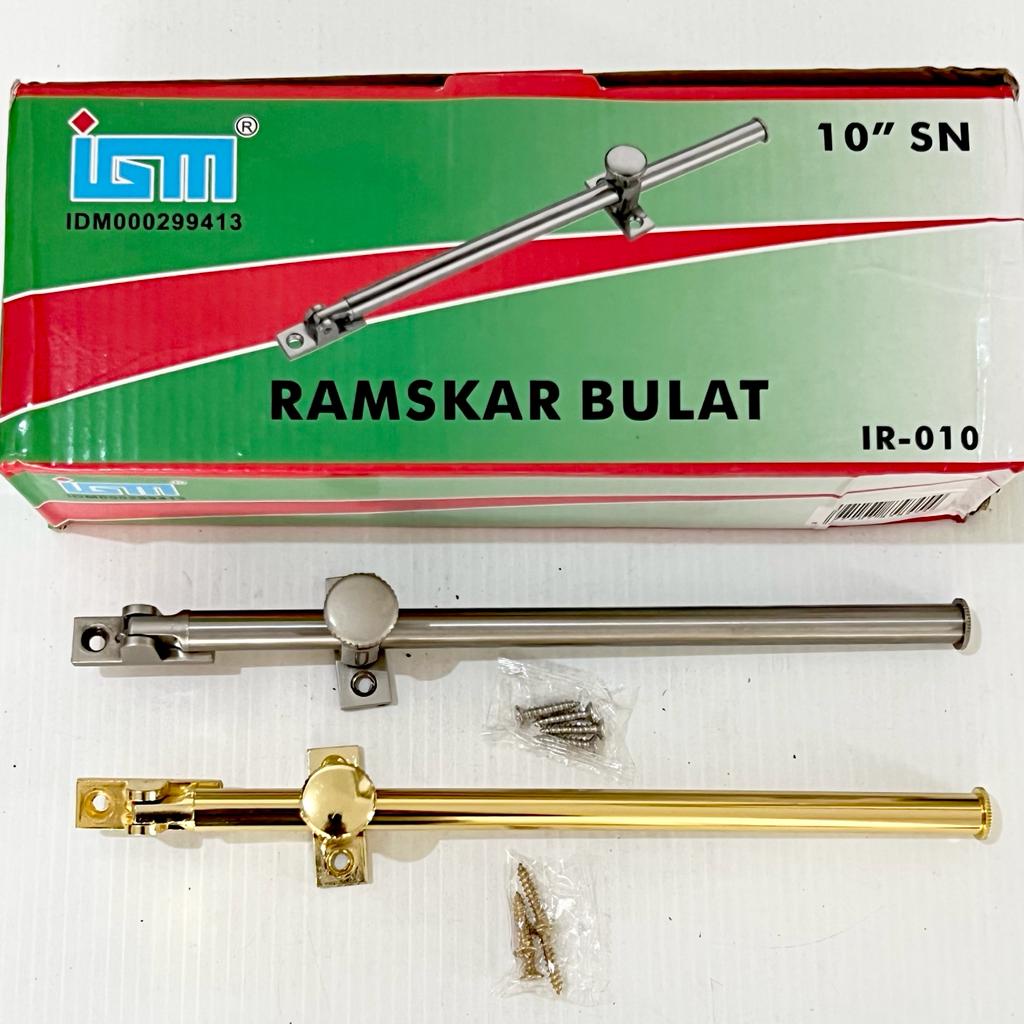 Lamskar Bulat Besi Chrome Penahan Jendela Window Stay IGM 10 Inch SNGP