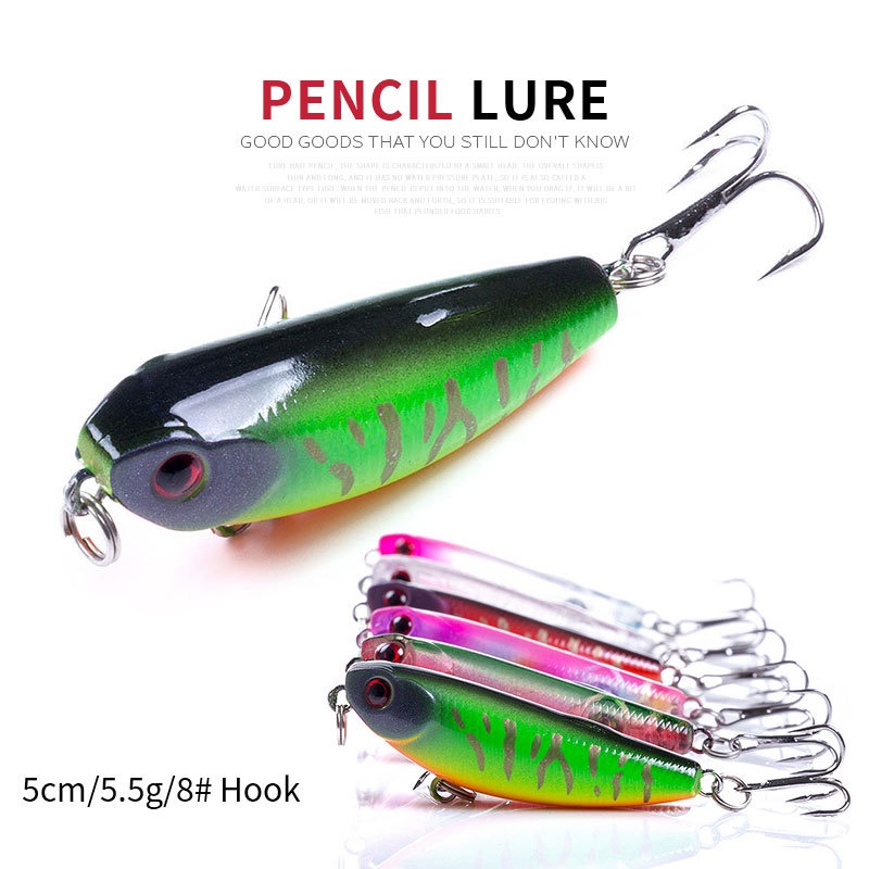 Umpan pancing casting WTD Pencil 5 cm 5,5 gram ultralight Fishing Lure