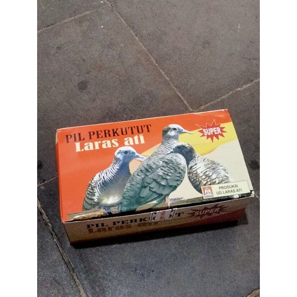 pil perkutut larasati 1 Box isi 20kotak kecil jamu herbal khusus burung perkutut