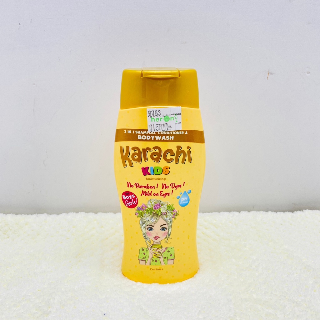 Karachi Kids 3in1 Shampoo and Conditioner 200ml Gold