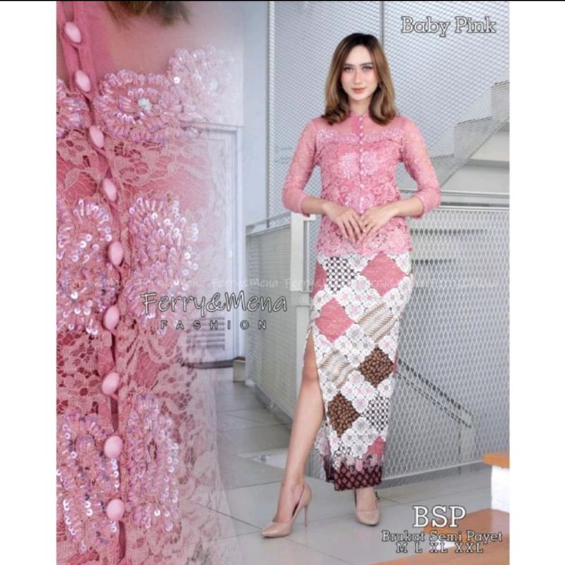 Set kebaya BSP kebaya brukat payer terbaru/setelan kebaya BSP/kebaya brukat rok sepan/kebaya kutubaru /kebaya wisuda /kebaya pesta/kebaya kondangan/kebaya termurah