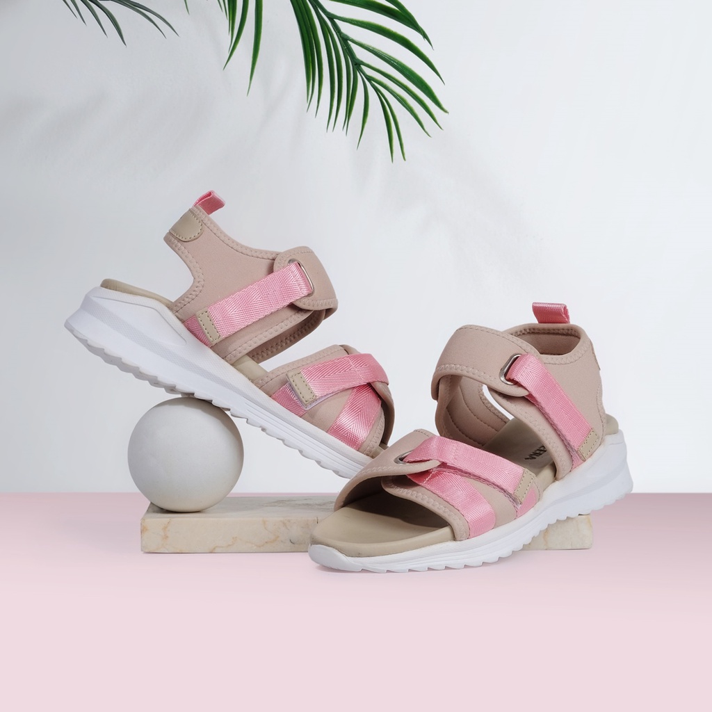 AZALEA GREY NAVY ORIGINAL x NAEERA Sandal Traveling Abu-Abu Wanita Sendal Casual Cewek Hangout Jalan Santai Main Nongkrong Travelling Premium Footwear OOTD Perempuan Remaja Dewasa Model Kasual Gaya Fashionable Kekinian Terbaru Modis Branded