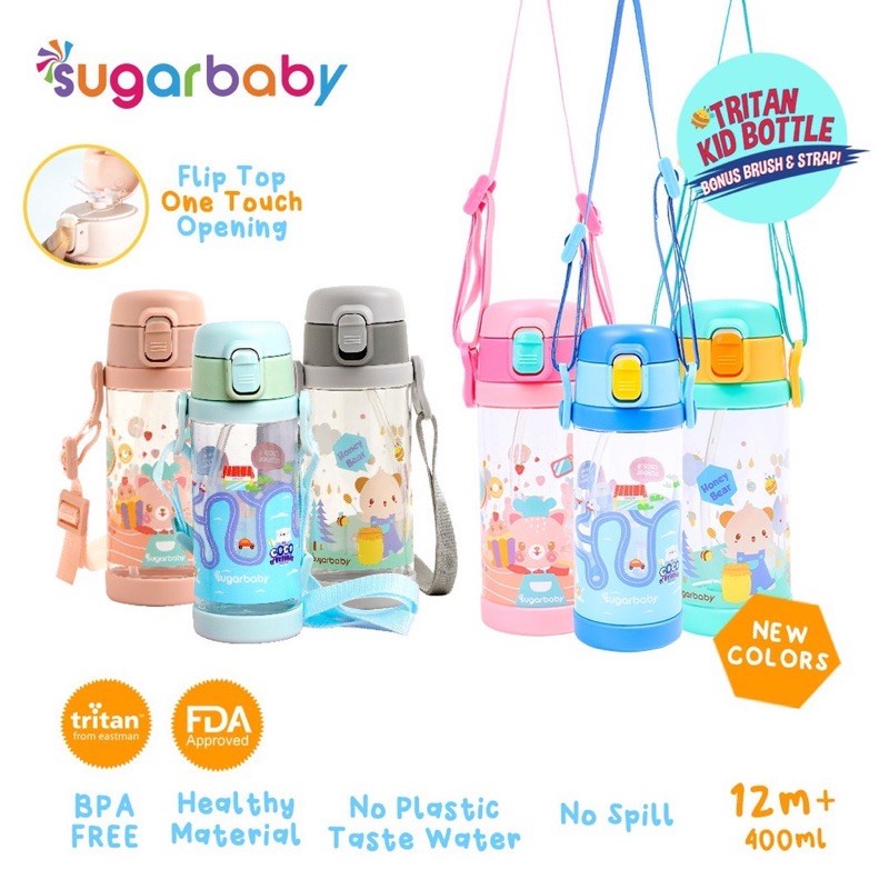 Sugarbaby Tritan Kid Bottle Botol Minum 12m+ 400ml (TKB400)