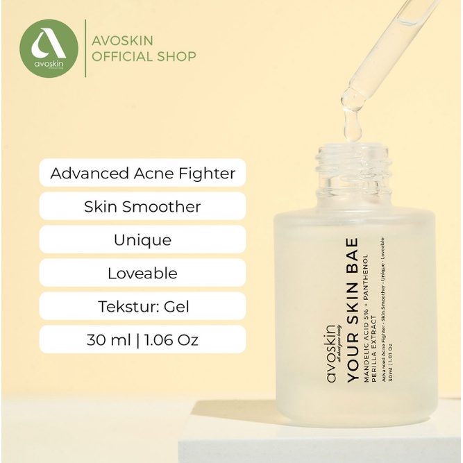 Avoskin Your Skin Bae Serum Mandelic Acid 5% + Panthenol + Perilla Extract (30ml)