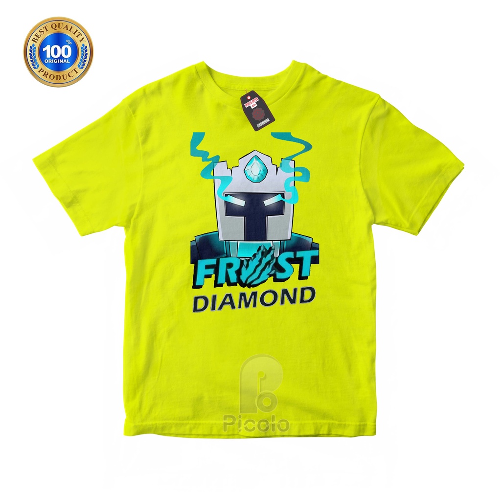 (FREE NAMA) BAJU KAOS ATASAN ANAK MOTIF YOUTUBER FROST DIAMOND UNISEX Bahan cottun