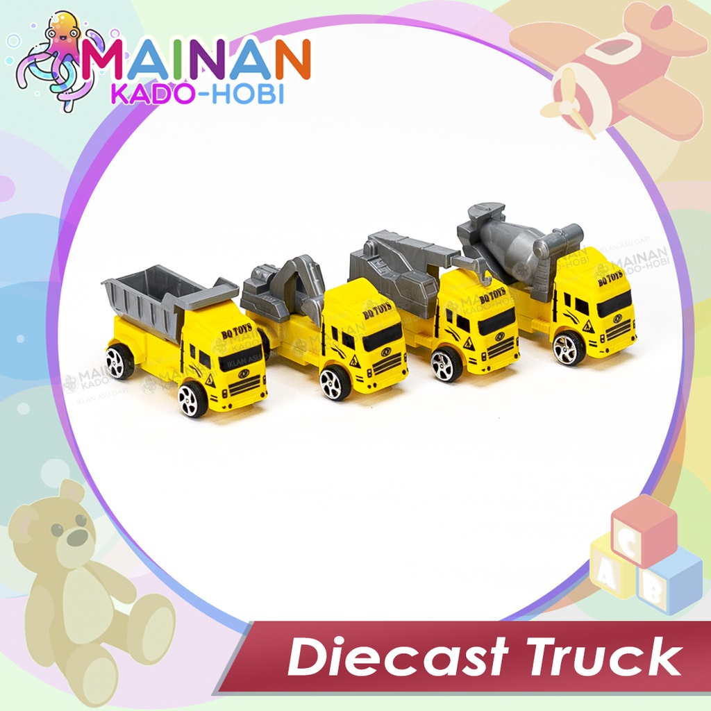 SOUVENIR KADO MAINAN MINIATUR DIECAST CAR MOBIL TRUK KONSTRUKSI