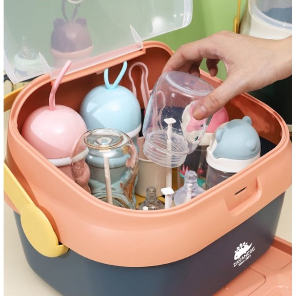 *COD* Rak Pengering Botol Bayi Zavanese Perlengkapan Bayi - Pengering Botol Gelas Serbaguna-2