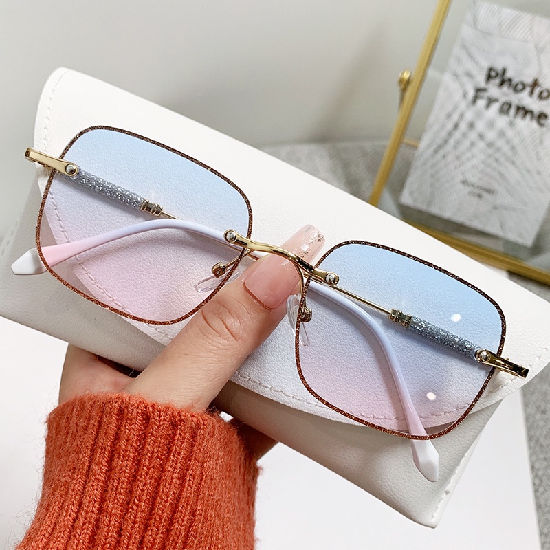 Kacamata Hitam Fashion Square Shades Untuk Wanita/Pria Eyewear