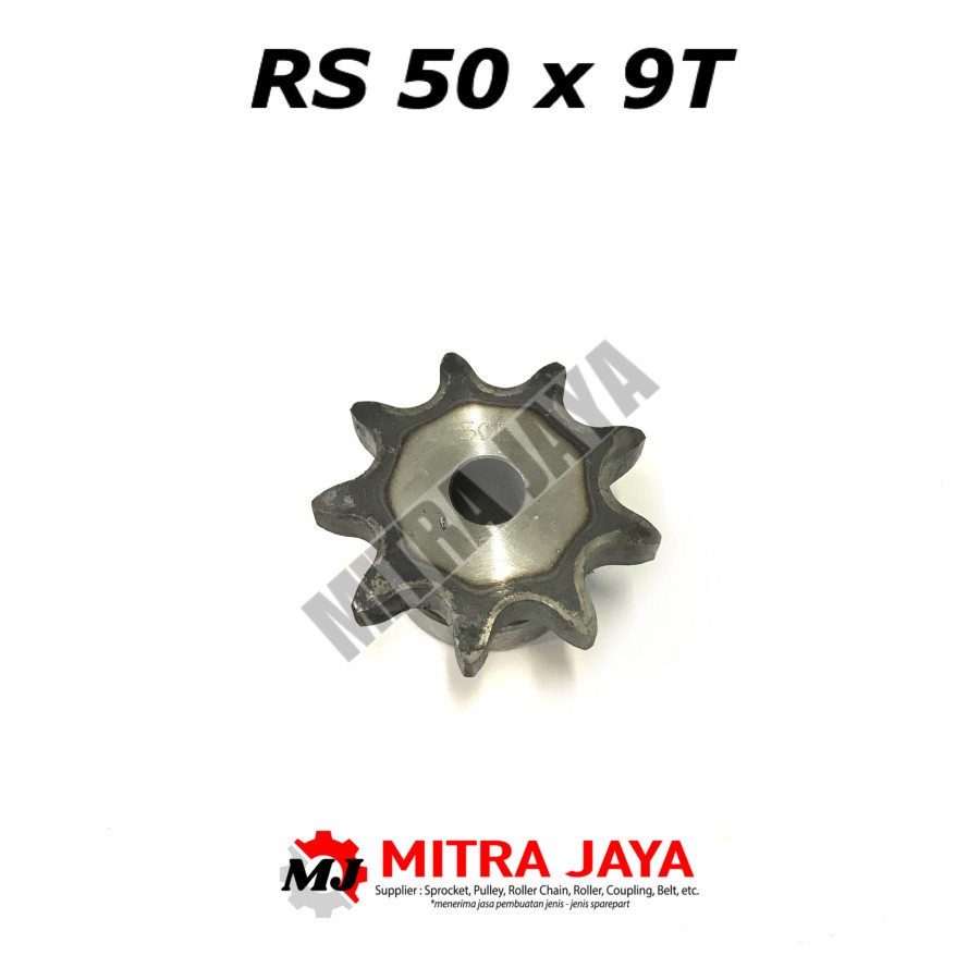 SPROCKET GEAR SINGLE RS 50 x 9 SPROCKET RANTAI GIGI 9T