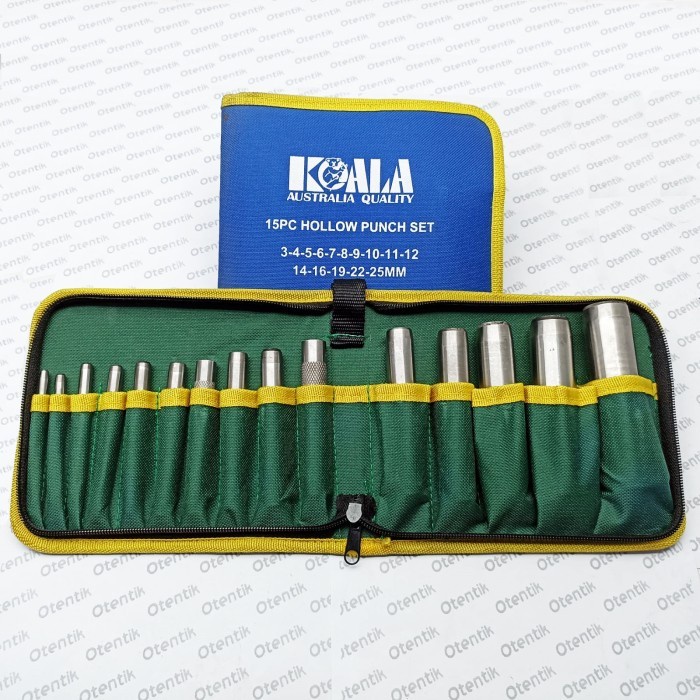

Kol Plong Pembolong Gasket Kulit Set 15Pcs Pelubang Hollow Punch 3Mm-25Mm