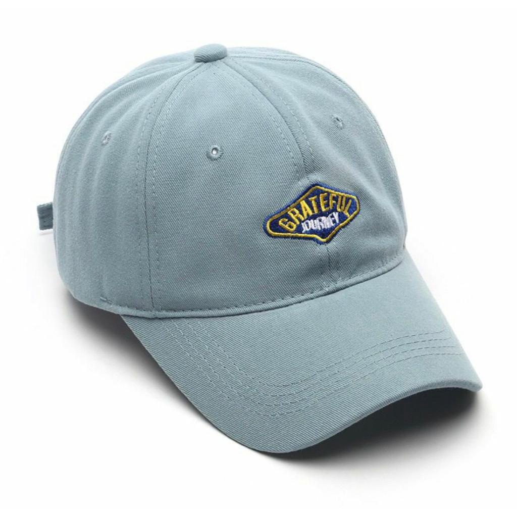 Topi Unisex Hat Soft Material Cotton Bordir Grateful Cap Baseball Premium
