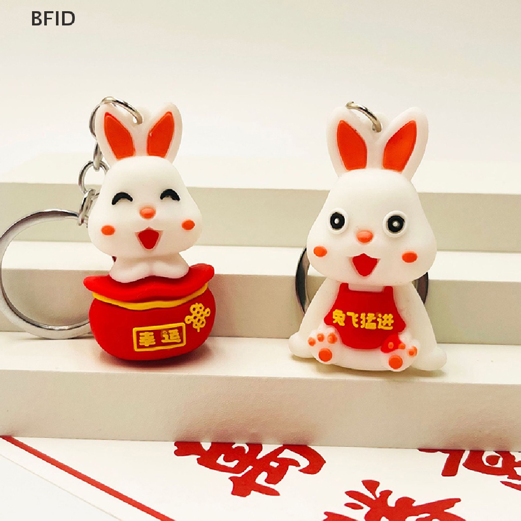 [BFID] 2023gantungan Kunci Kelinci Tahun Baru Kartun Fortune Rabbit KeyChain Gantungan Kunci Mobil Cincin Pasangan Mahasiswa Tas Liontin [ID]