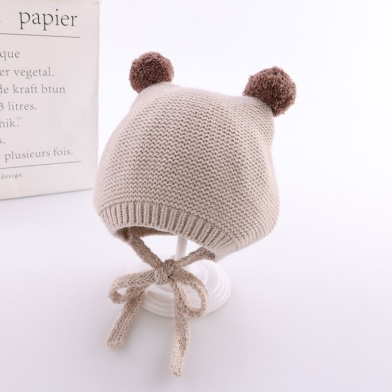 BABY K2 - topi Pompom Hat Cuteees  kode 00307