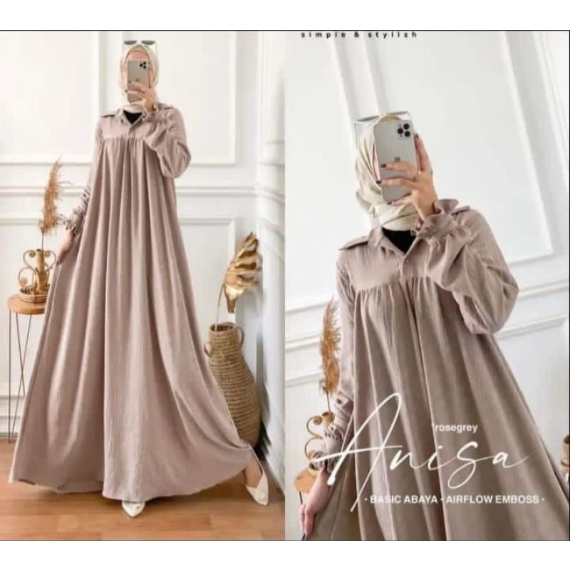 GAMIS ANISA CRINKLE AIRFLOW/ DRESS CRINCLE AIRFLOW / GAMIS WANITA