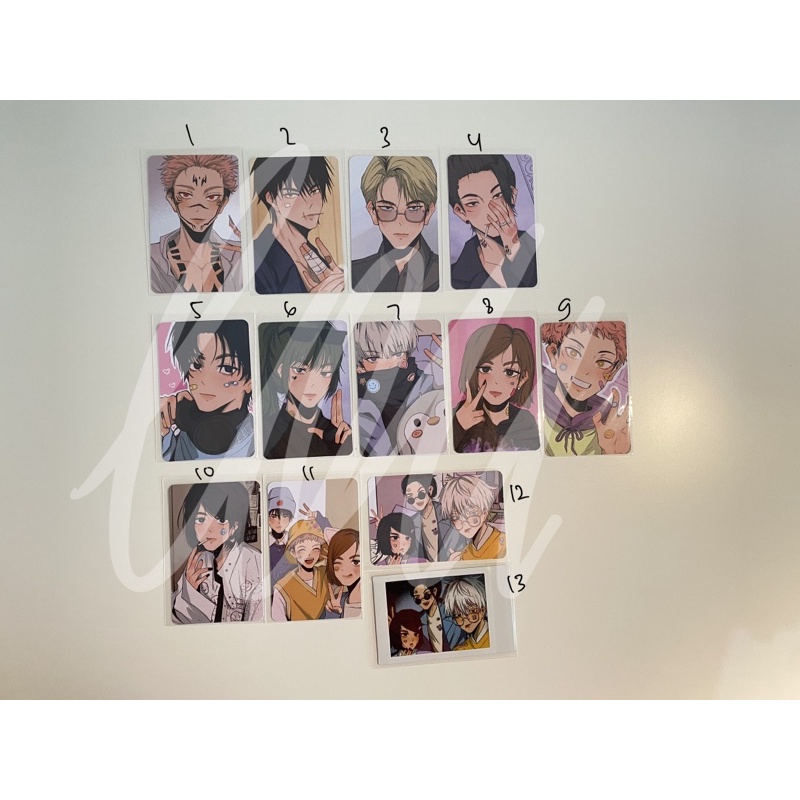 [BACA DESKRIPSI] PRELOVED POSTCARD PHOTOCARD ANIME KERTAS GANTENG HAIKYUU JUJUTSU KAISEN TOKYO REVEN