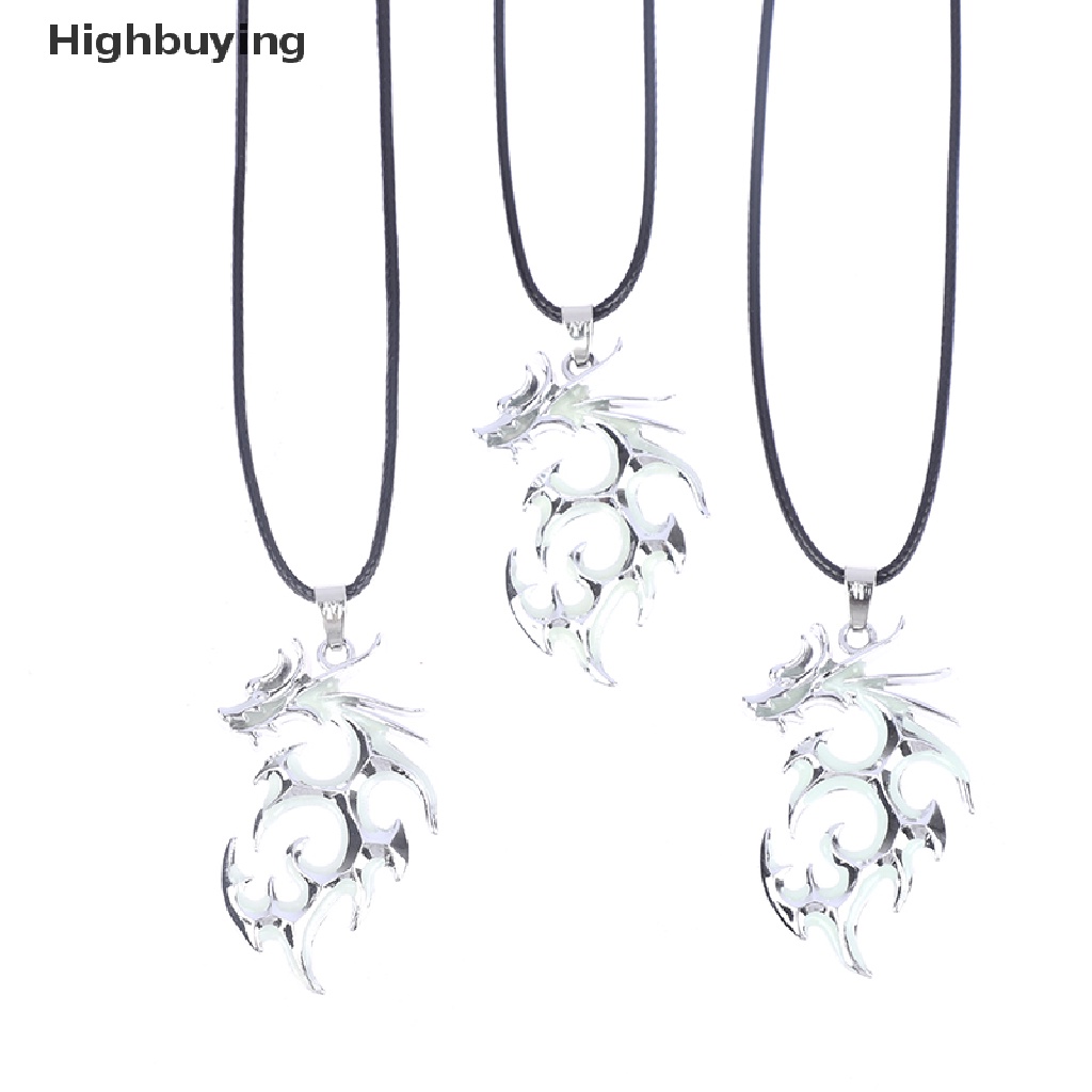 Hbid Kalung Naga Luminous Kalung Perak Fluorescence Malam Bercahaya Untuk Pesta Glory