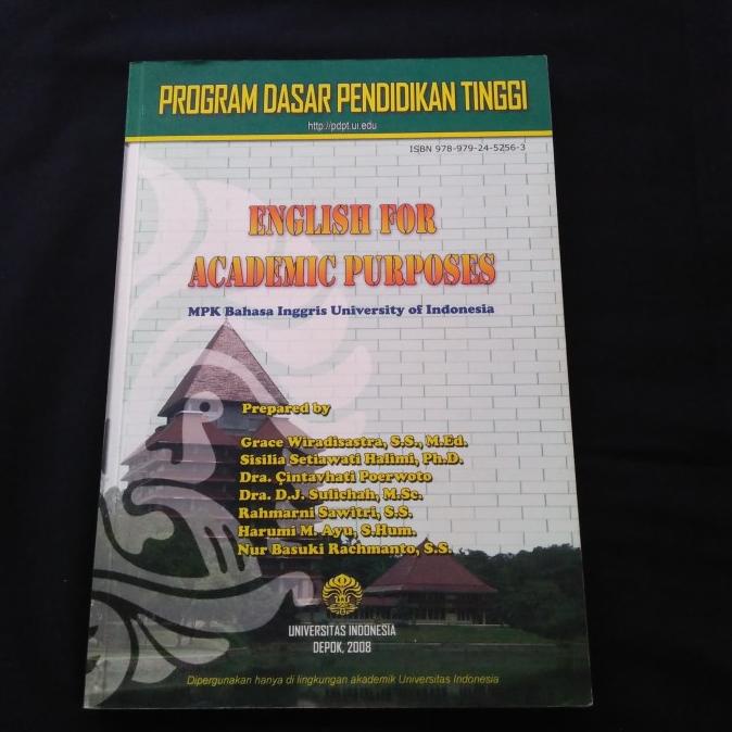 

BUKU ENGLISH FOR ACADEMIC PURPOSES