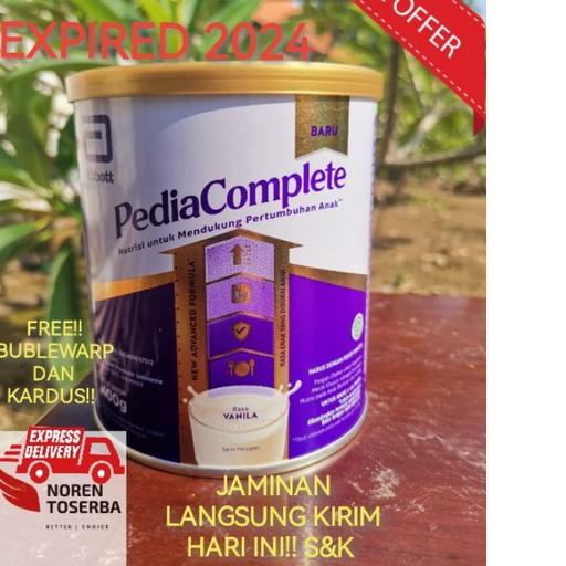 

Termurah[KI3]-PEDIASURE COMPLETE VANILA 400gr EXP 2024 (KEMASAN BARU)