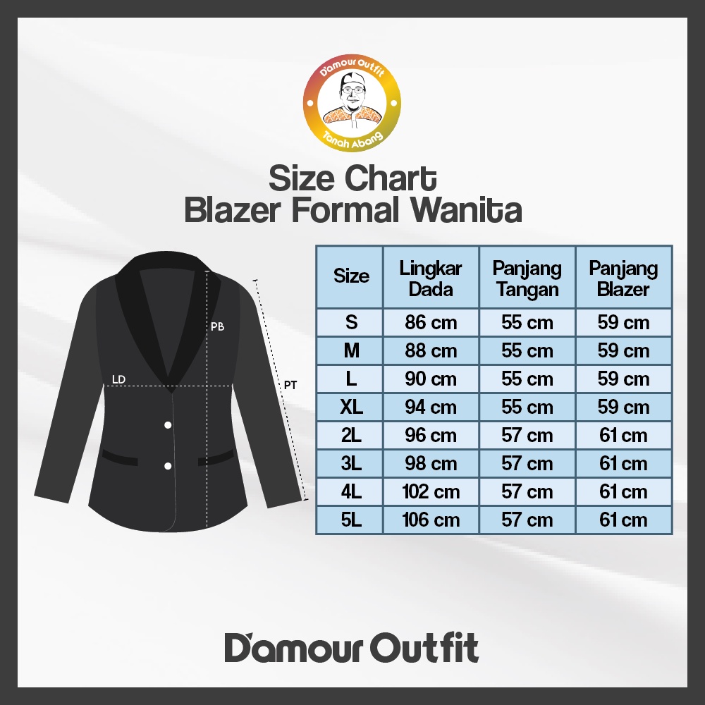 Jas Blazer Wanita Jas Kerja Kantor Cewe Polos Dewasa Anak Jaket Blezer Cewek Pakaian Formal Kantoran Dasar Hitam Blezer Kantor Wanita Premium Jas Wanita Slimfit Resmi Kantoran, Jas Kawinan Jas Blazer Standar &amp; JUMBO  Ootd Korean Style | Damour Outfit [2]