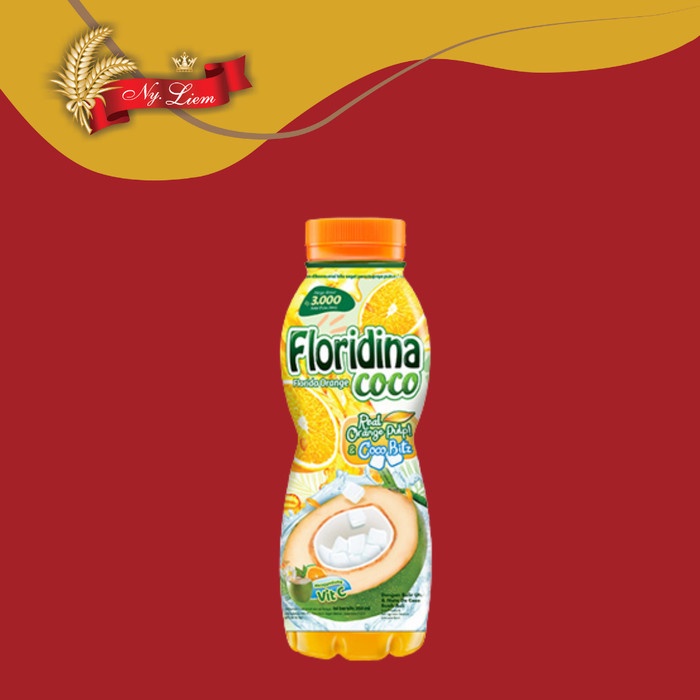 FLORIDINA COCO Florida Orange Minuman Jeruk dengan Cocobitz 350 mL