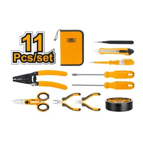 Ingco Perkakas Elektrik Set 11 Pcs Hkets0111 Tools Listrik Tool