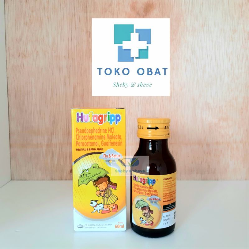 Hufagripp merah ibuprofen 60ml penurun panas anak
