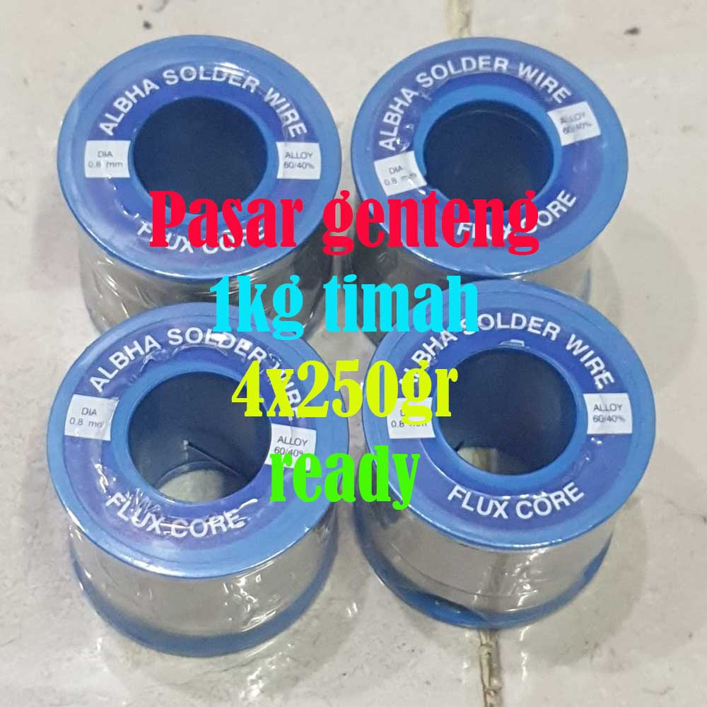 timah solder besar 4 x 250gr 1kg paragon pancing albha alfa original solderwire murah paling laris pasar genteng