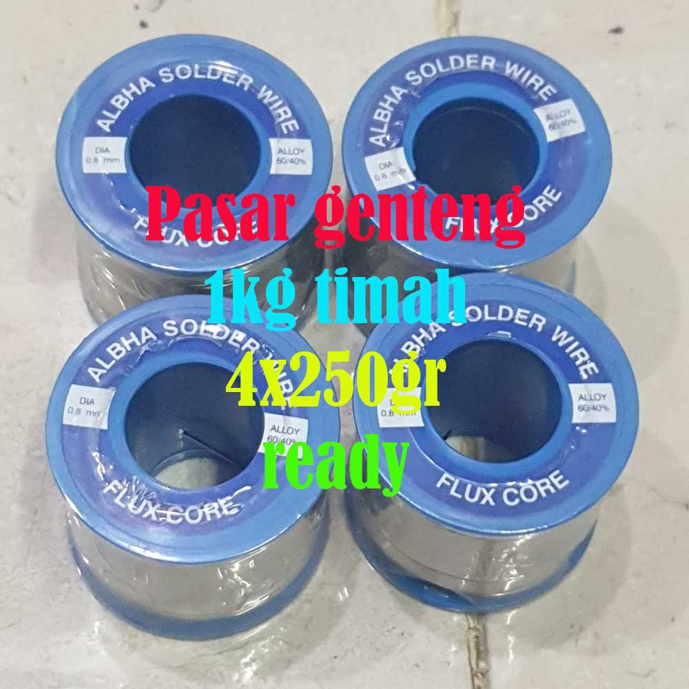 timah solder besar 4 x 250gr 1kg paragon pancing albha alfa original solderwire murah paling laris pasar genteng