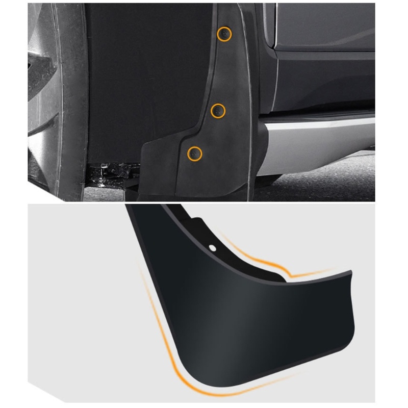 Cre 4pak Splash Guard Mud Flaps Mudflaps Mudguard Fender Flare Pemasangan Mudah Kompatibel- Untuk8Plus 2020-2021 Bl