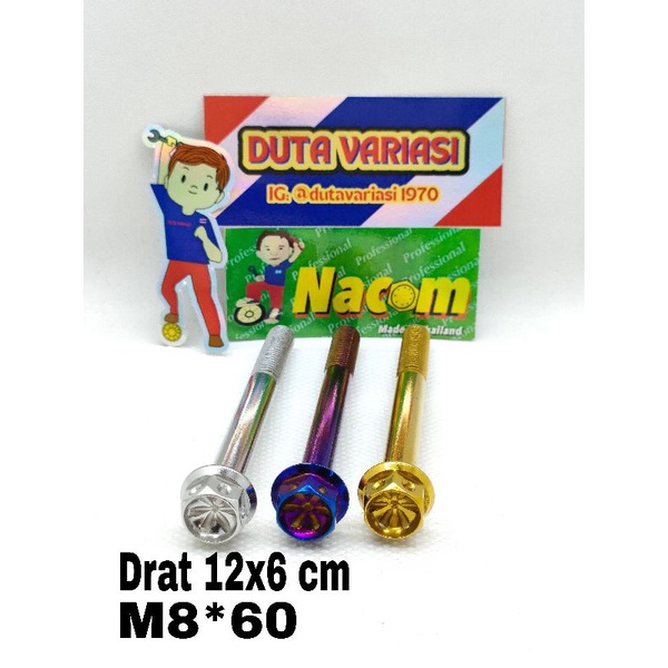 NACOM Baut Probolt Flower Drat 12*6 cm (M8*60)