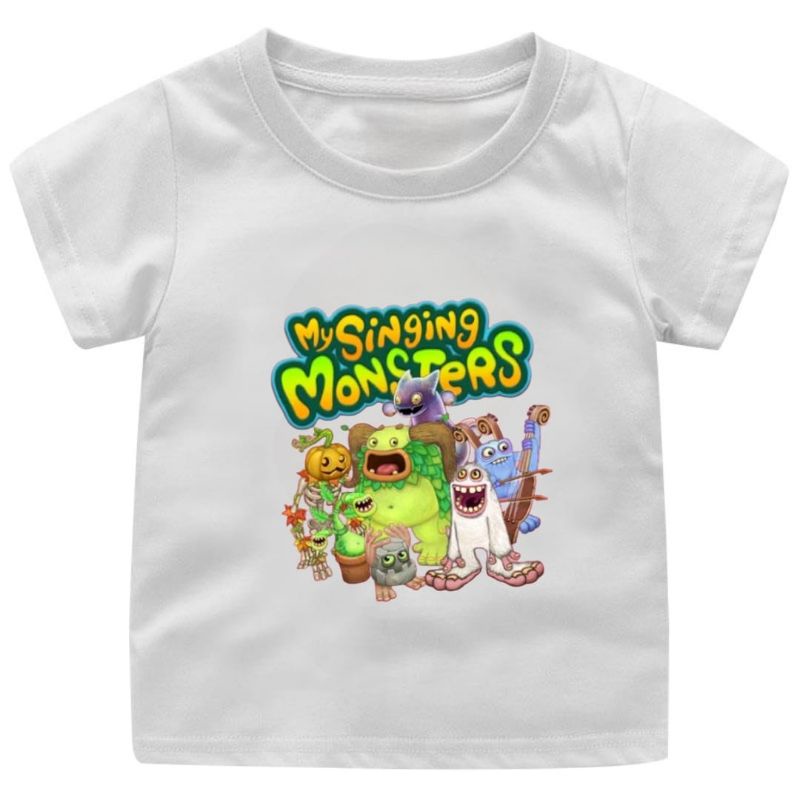 Baju kaos  my singing moster game viral anak kekinian  usia 1-12tahun uk.s/3xl//Atqsan kaos anak cewek-cowok