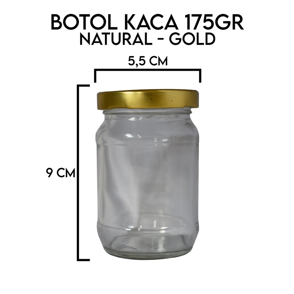 Jar Kaca Gelas 175 Gr toples kaca