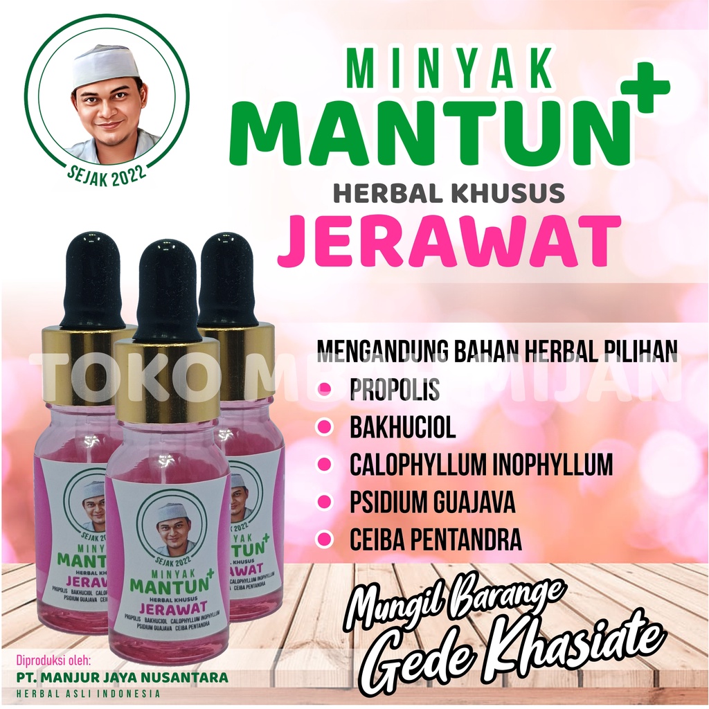 Mantun Pink Herbal Jerawat Batu