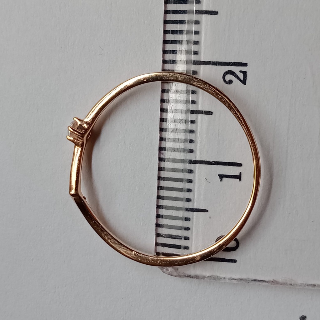 Cincin emas 17k - 0.75 gr kadar 750 - 4098