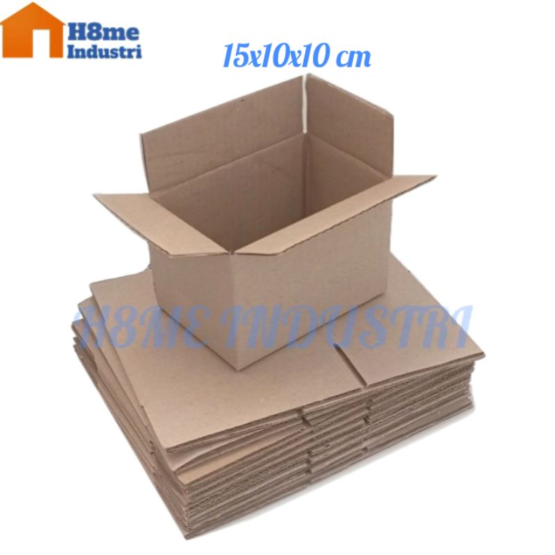 

kardus box packing ukuran 15x10x10 cm packaging polos Type Single wall / 1ply