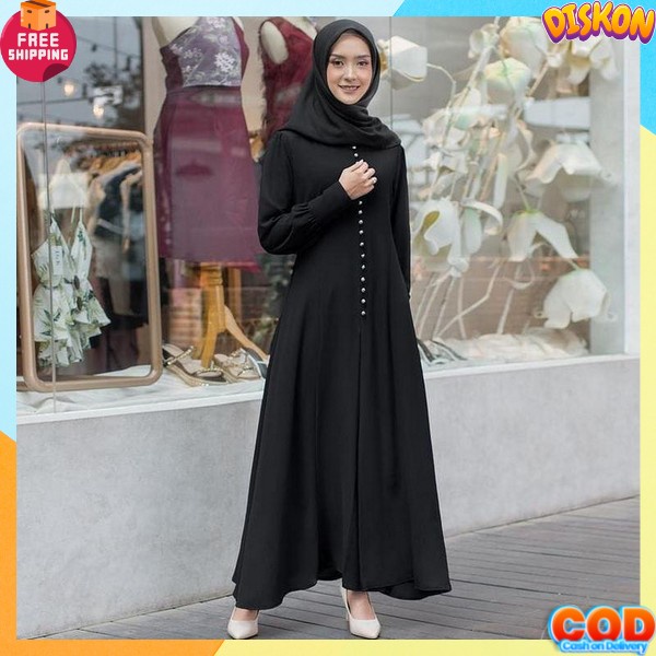 Bju Muslimah Dres Syari Import Premium Pesta Kondangan Baju Gamis Terbaru 2023 Dewasa Casual Dress G