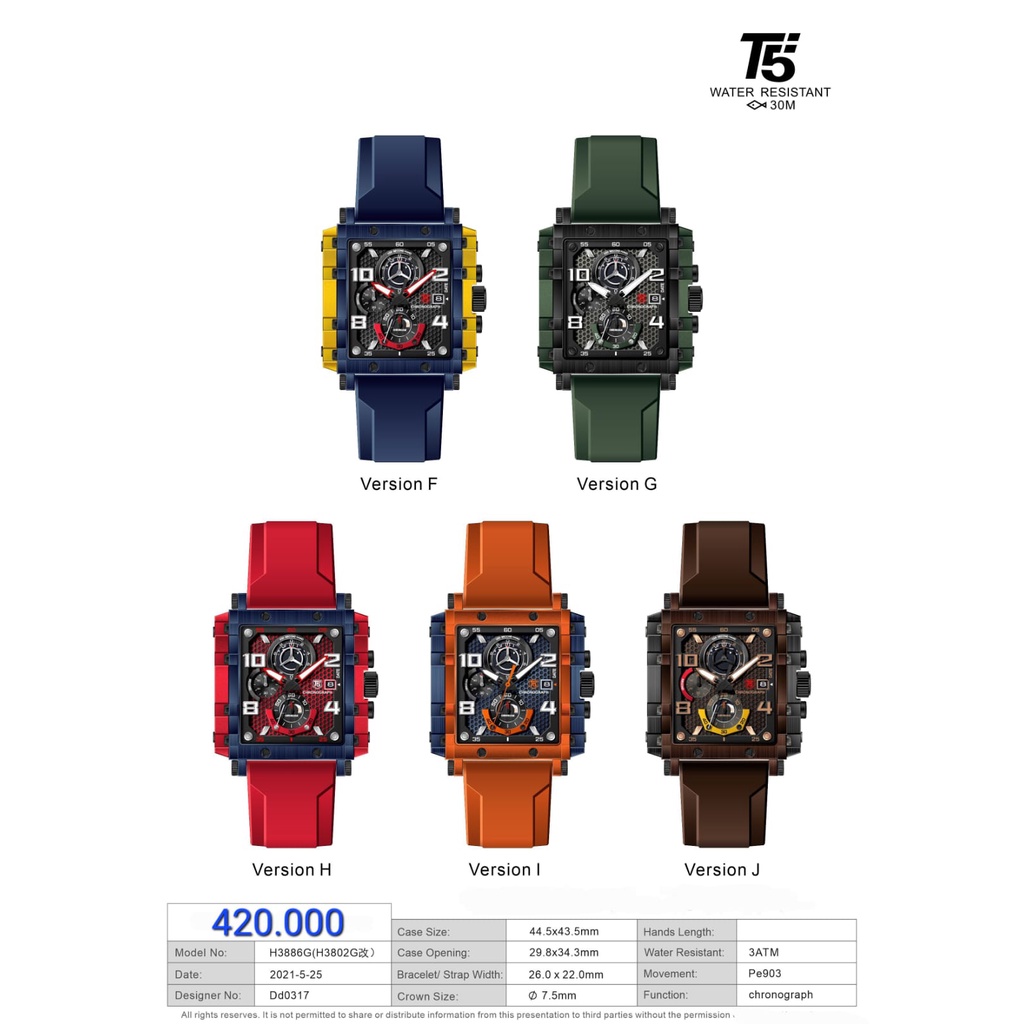 JAM TANGAN PRIA T5 H 3886G/ JAM TANGAN PRIA T5 H 3886G ORIGINAL WATERRESISTENT/JAM TANGAN PRIA T5 H 3886G CHRONOGRAPH STOPWATCH/