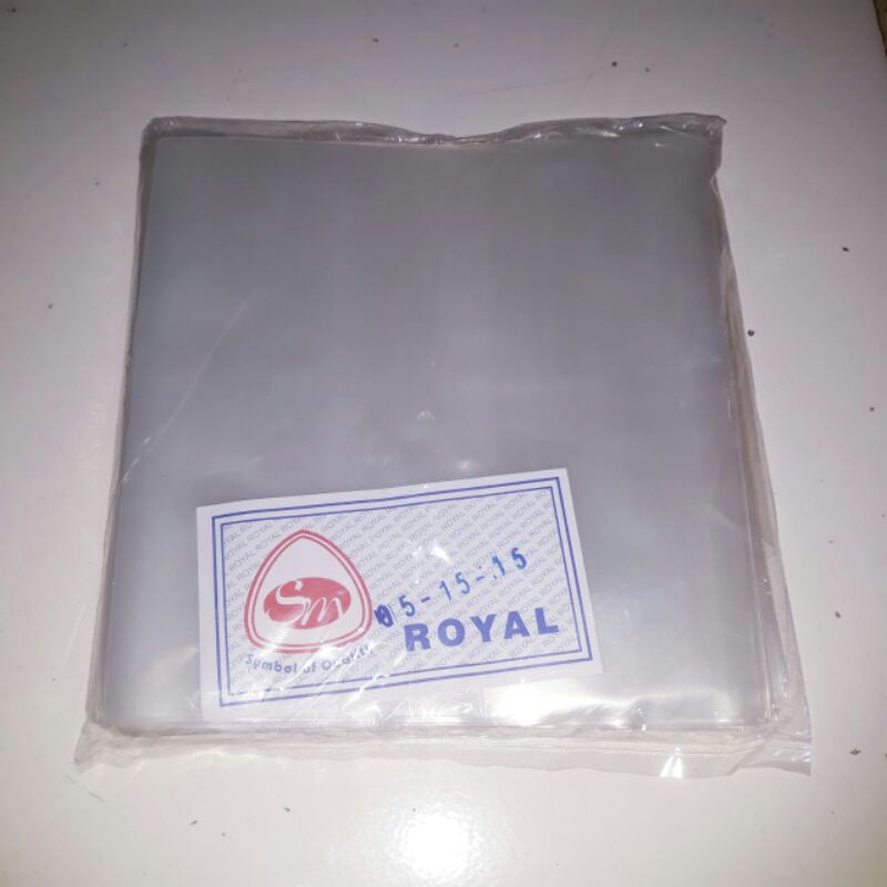 PLASTIK LEMBARAN KUE BASAH 15X15 TEBAL 0.5