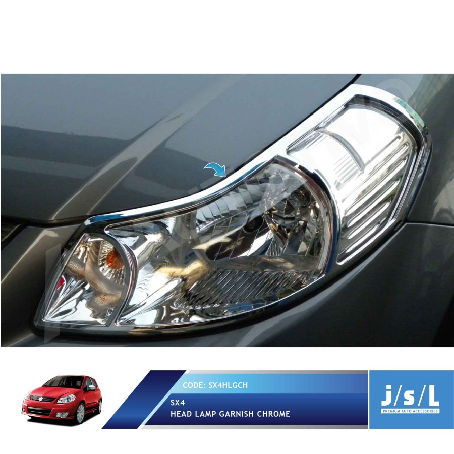 Garnish / list / ring lampu depan suzuki SX4 / SX-4 CHROME - SX4HLGCH
