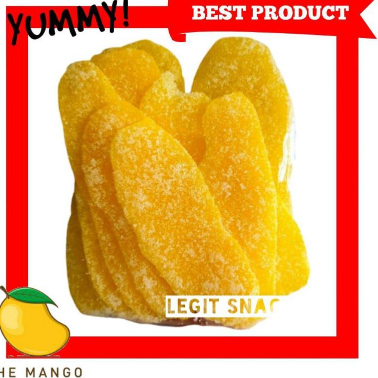 

Ready Stock ￣ Manisan Mangga Kering Gula Pasir Khas Cirebon / Buah Manga Kuning / Dried Mango ✫