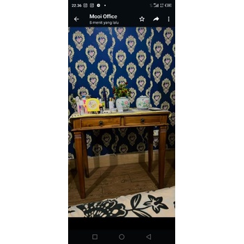 Meja Pajangan Kayu Jati Asli