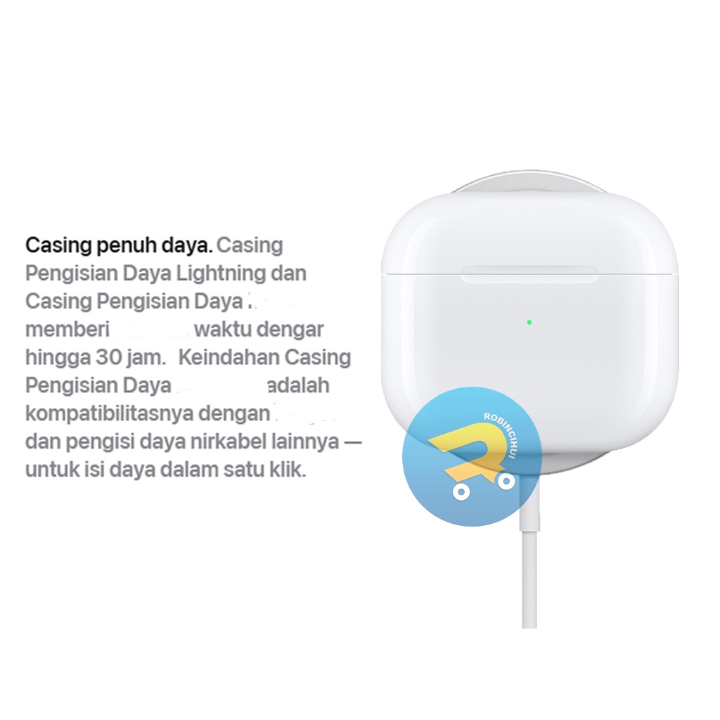 R-Pods 3nd Generation 2023 (Generasi ke tiga) Wireless Charging + Final Upgrade + IMEI/ SERIAL NUMBER VALID + NOISE CANCELLING - Headset IPH 7, 8, X, XR, XSMAX, 11, 12, 13, 14 - Earphone IPH - Handsfree IPH - Earbuds IPH