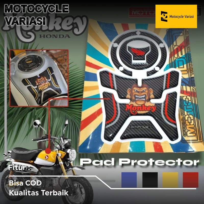 Motopad27 Stiker Tankpad Honda Monkey 125 stiker timbul protector Honda Monkey 125