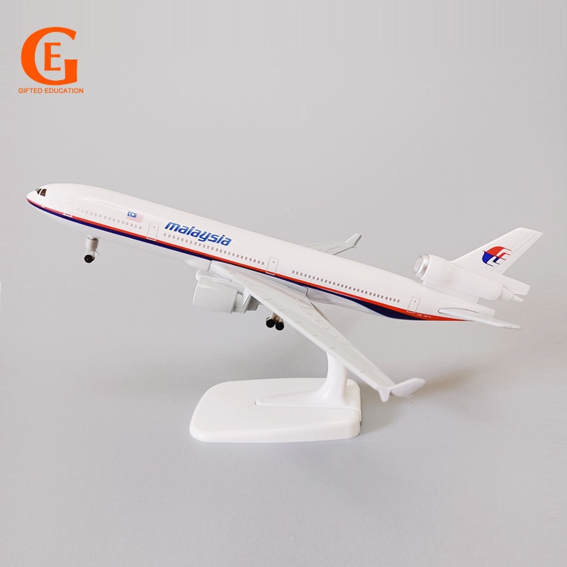 Malaysia Airlines MD-11 Diecast Model Pesawat MAS MD11 Model Pesawat Dengan Landing Gear