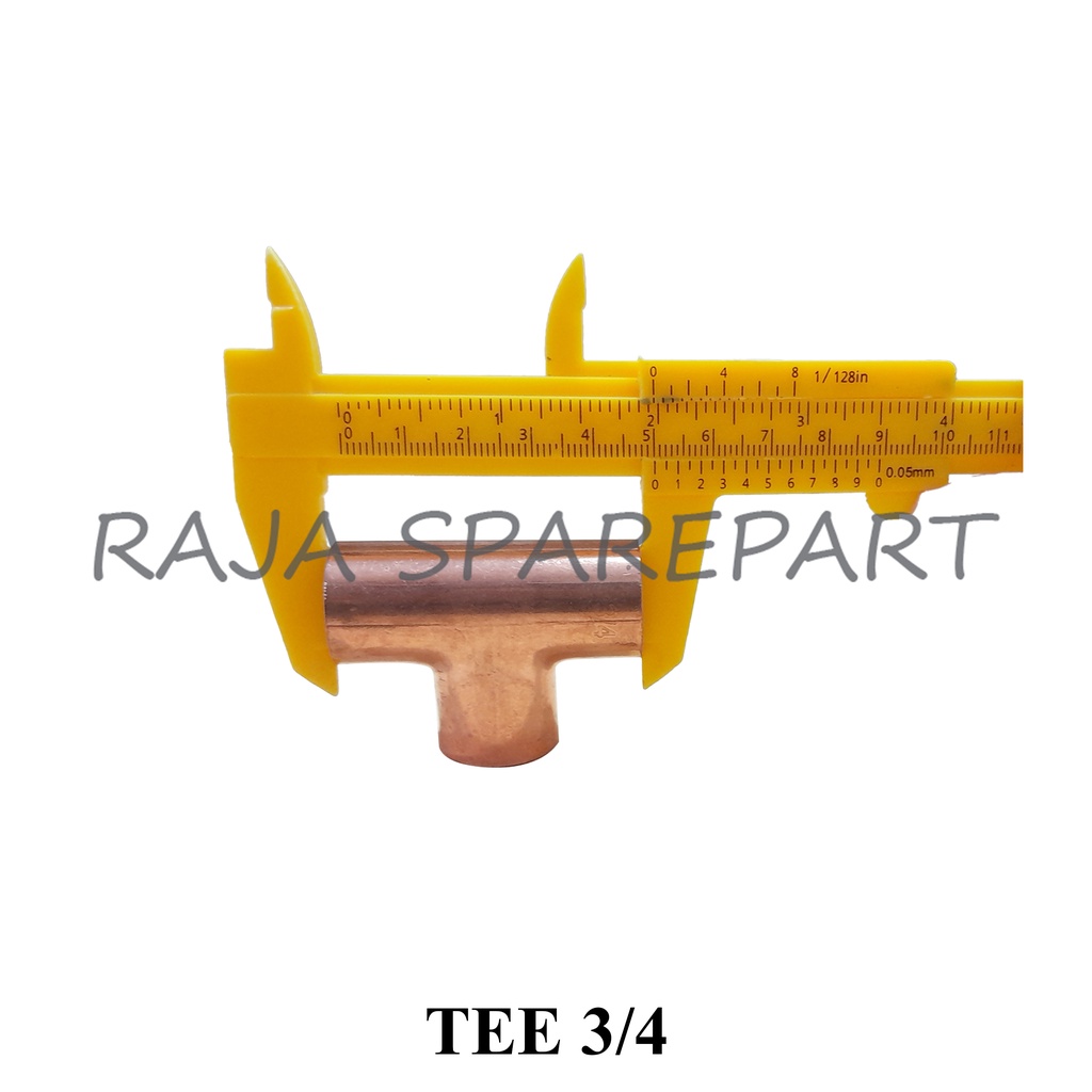 Tee Tembaga Untuk Pipa Ukuran 3/4&quot; / Sambungan Pipa Tembaga Tee Ukuran 3/4&quot;