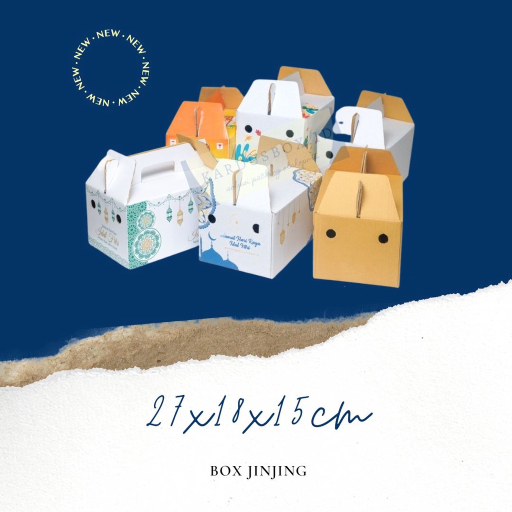 

BOX JINJING/BOX PACKING/BOX HAMPERS 27X18X15 CM /KARTON