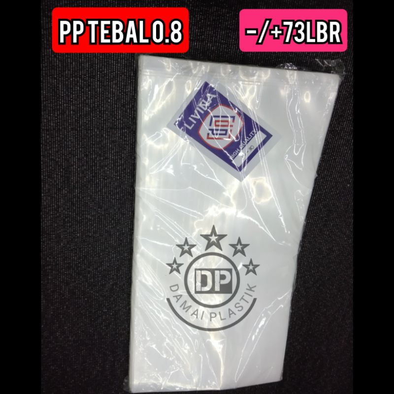Kantong Plastik Snack Kerupuk Bening PP Tebal 0.8 Ukuran 15x30