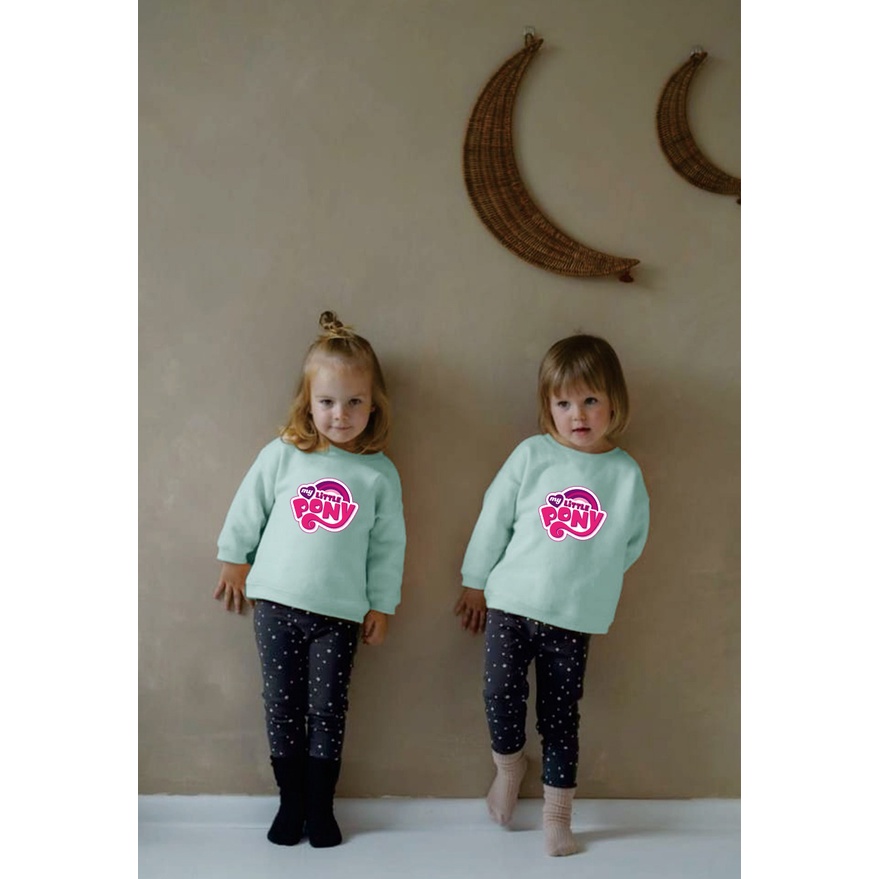 Sweater Perempuan Usia 2 - 12 Tahun Crewneck MY LITTLE PONY Switer Cewek Cowok