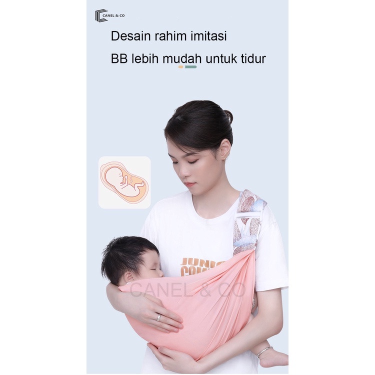 CANEL &amp; CO Kain Gendongan Bayi Newborn Gendongan Bayi Depan M Shape Baby Carrier