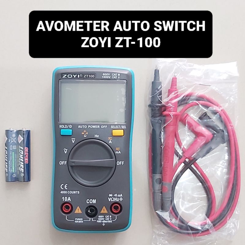 ZOYI Avometer Auto Switch ZT100 Digital Multimeter Multi Tester Zotek